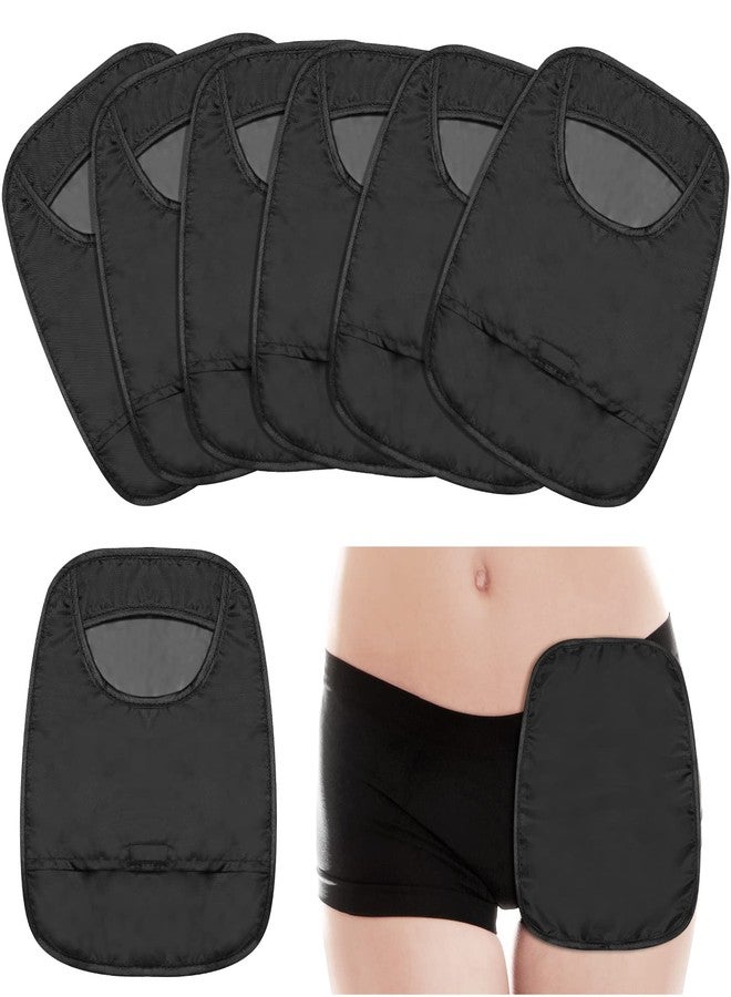 Nuenen 6 Pcs Ostomy Bag Covers Waterproof Ostomy Shower Cover Stretchy Lightweight Colostomy Bags with Opening for Ileostomy Care (Black) - Image 1